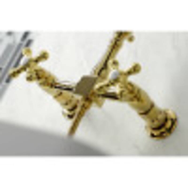 Kingston Brass Heritage 1.8 GPM Wall Mounted Widespread Kitchen Faucet