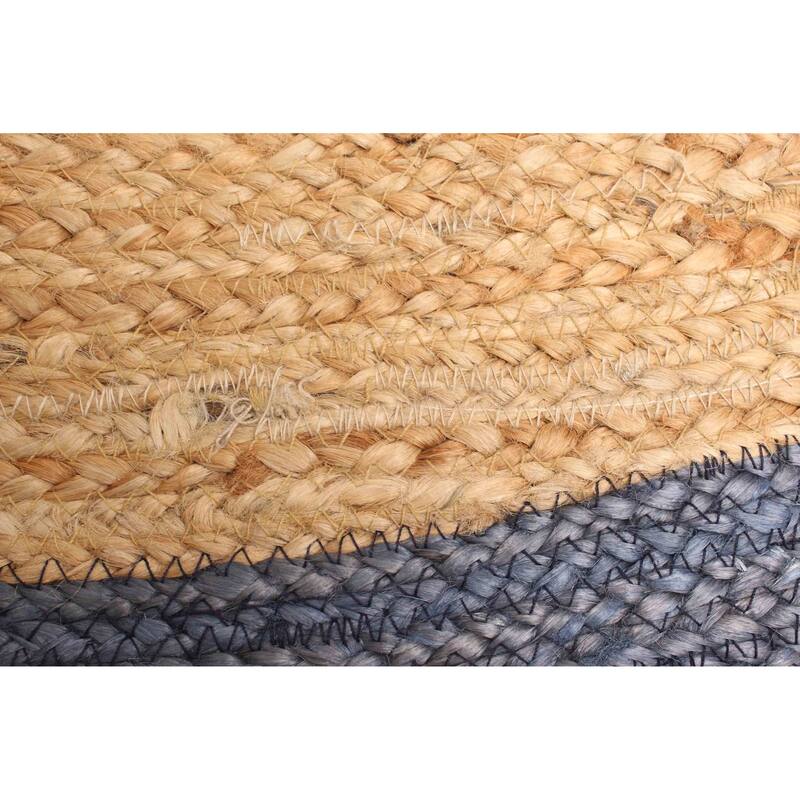 ECARPETGALLERY Braided Weave Palas Denizli Tan Jute Rug - 4'10 x 4'10