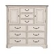 preview thumbnail 3 of 5, Abbey Road Porcelain White Churchill Brown Dressing Chest