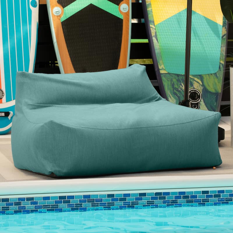 Jaxx Lavista Outdoor Bean Bag Loveseat / Modern Patio Sofa
