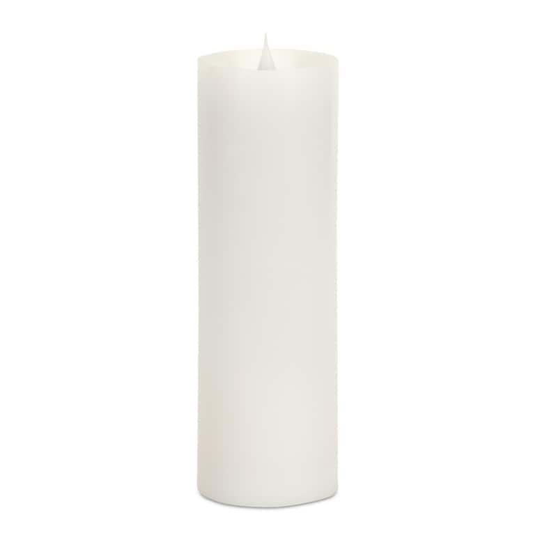 Simplux LED Pillar Candle w/Moving Flame (Set of 2) - 3 x 3 x 9