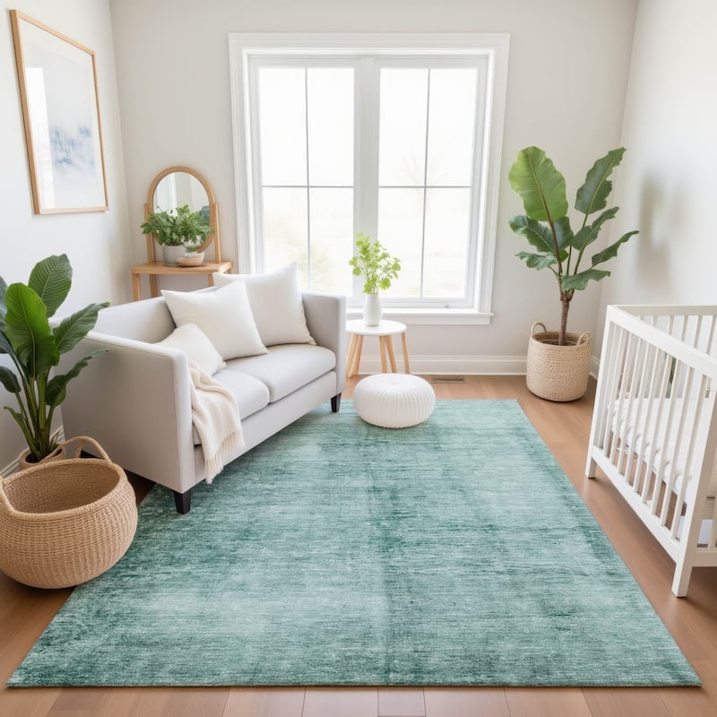 Premium Washable Super Soft Solid Ombre Mayfield Rug