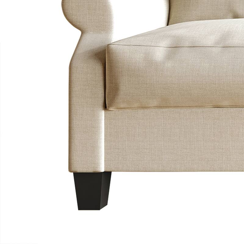 CraftPorch Classic Linen Upholstered 3-Piece Living Room Set