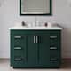 Option Green / White Quartz Top / Brushed Nickel Hardware