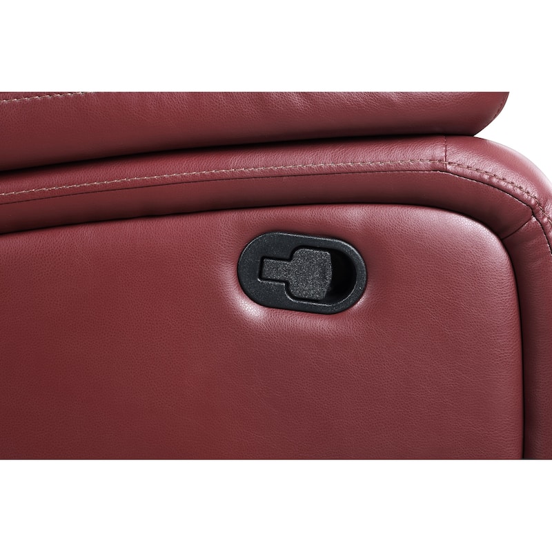 Camila Leatherette Upholstered Glider Recliner Chair