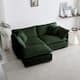 Option Green 2-Seater Sofa+Ottomans