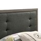 preview thumbnail 7 of 9, Aury Rustic Grey Solid Wood Tufted Panel Kid Bed by Furniture of America