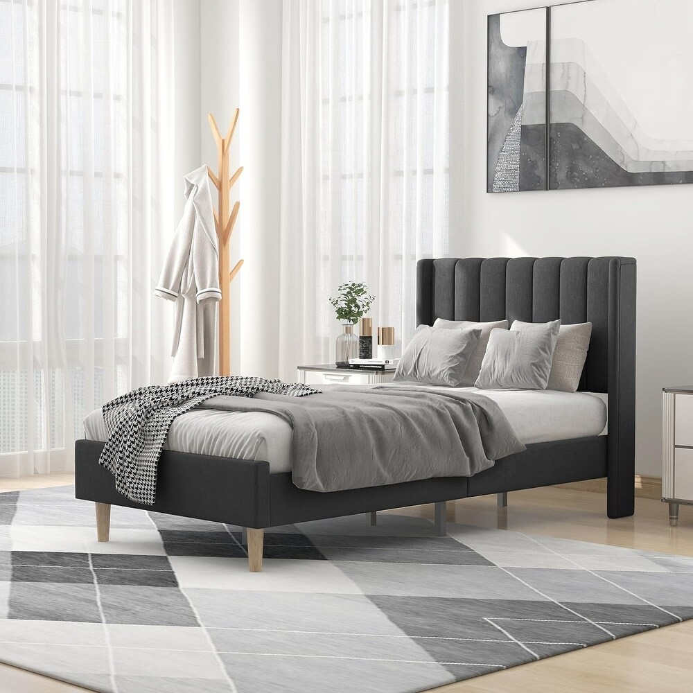 Twin size shop platform bed frame