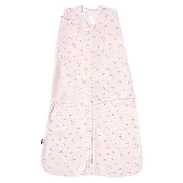 slide 2 of 5, HALO SleepSack swaddle, 100% cotton, Pink Floral,SM, 3-6M - small