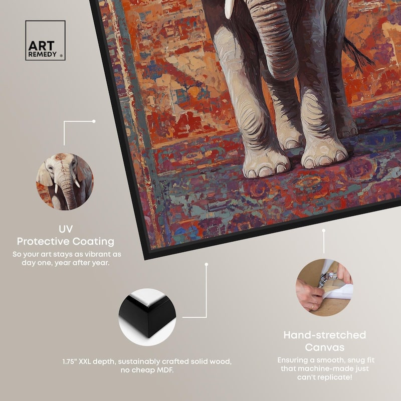 Elephant Archway Canvas by Art Remedy