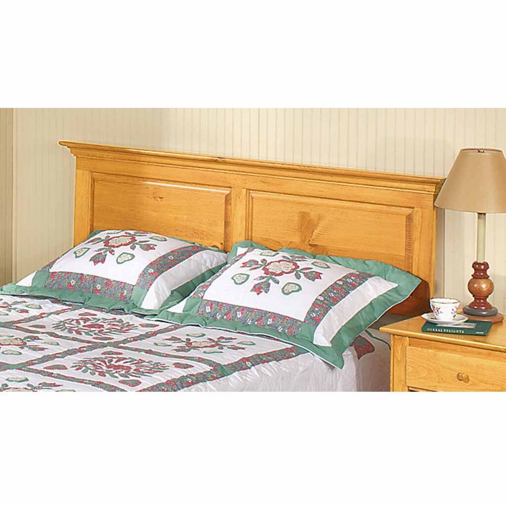 Shaker Honey Pine Shaker King Headboard ONLY Honey Pine Stain