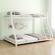 preview thumbnail 5 of 18, Metal Bunk Bed Twin Over Full Size with Removable Stairs