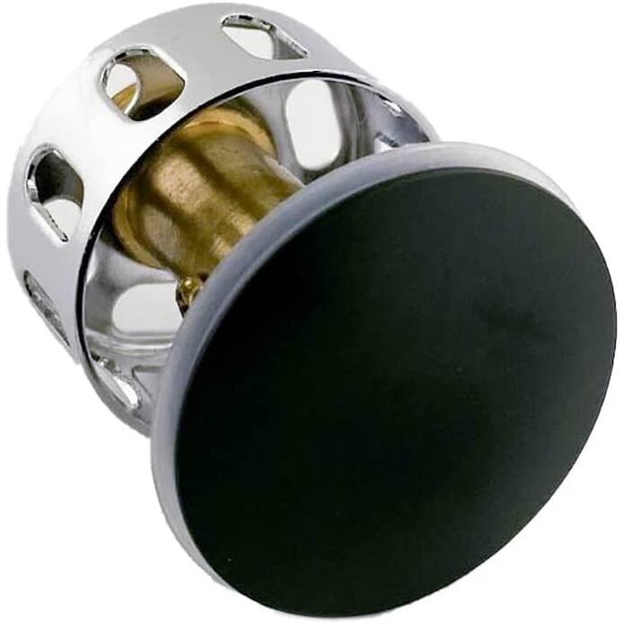 Dyconn Faucet Bathroom/Vessel Sink Pop-Up Drain in Black (Without Overflow) - N/A