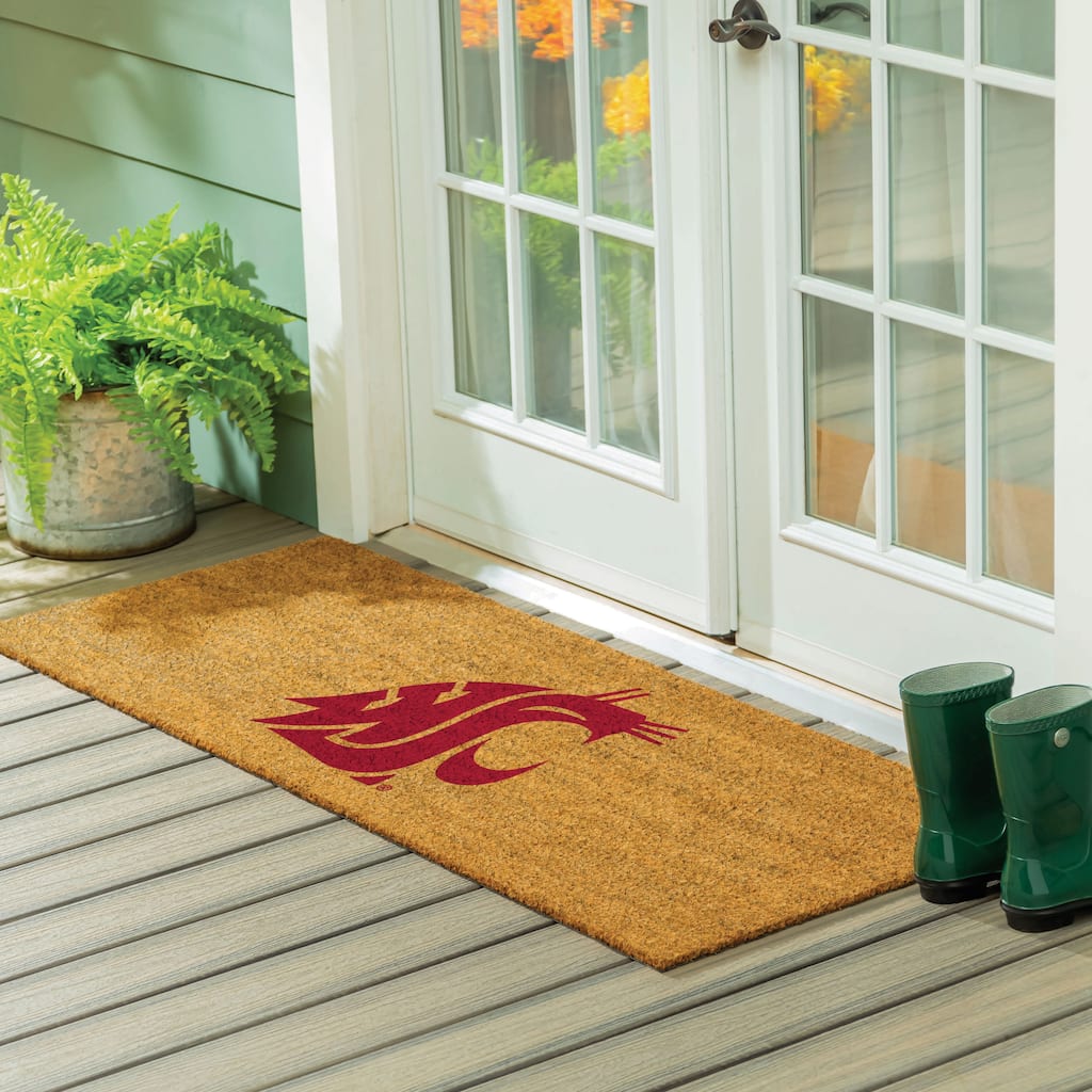 Washington State University Full Color Indoor/Outdoor Coir Mat