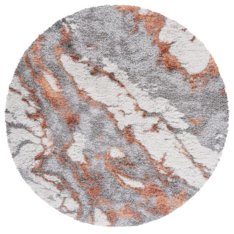 SAFAVIEH Horizon Shag Mukades Abstract 2.5-inch Thick Rug