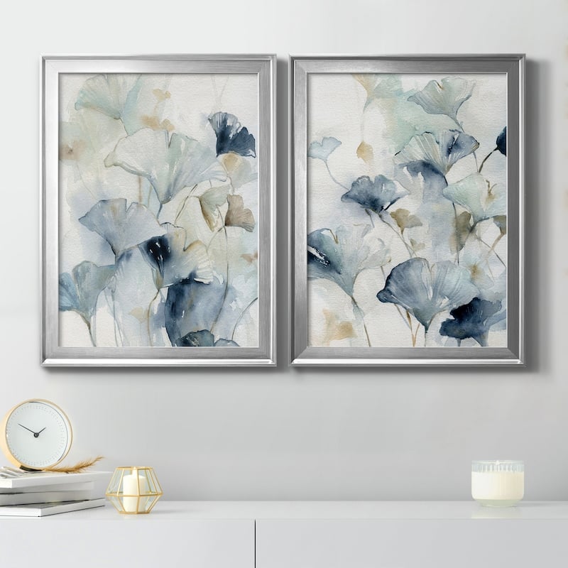 Indigo Ginkgo I Premium Framed Print - Ready to Hang - Multi-Color