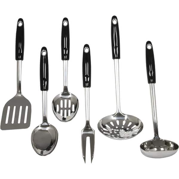 Chef Craft 6 Piece Heavy Duty Stainless Steel Kitchen Tool and Utensil Set