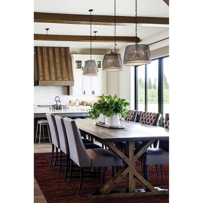 ECARPETGALLERY Hand-knotted Finest Peshawar Ziegler Burgundy Wool Rug - 9'10 x 9'8