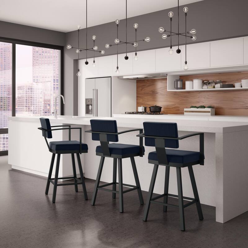 Amisco Akers Swivel Bar Stool