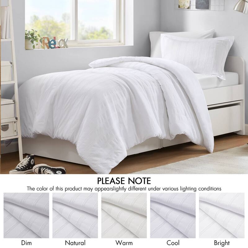 Chelsea Square Logan Woven Striped Duvet Set