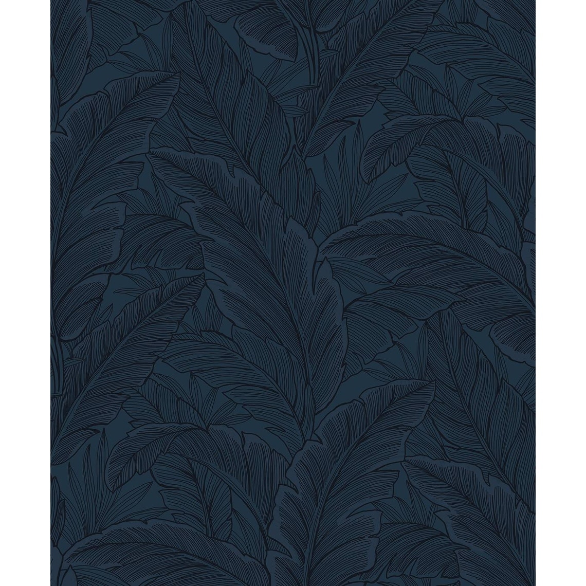 Seabrook Designs Gulf Tropical Leaves Non-Woven Unpasted Wallpaper