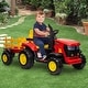 preview thumbnail 6 of 14, Kids Ride on Tractor with Remote Control Trailer
