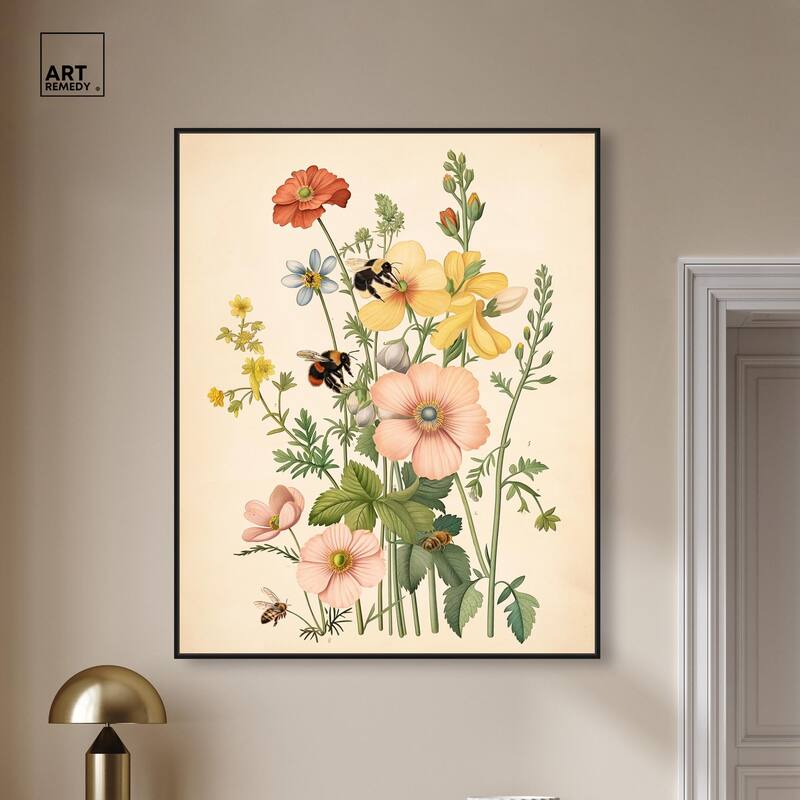 Pollinator Portrait I Canvas by Art Remedy
