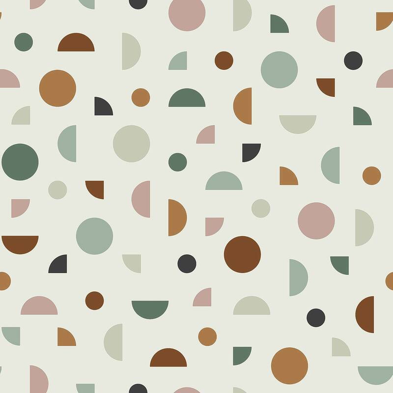 Chesapeake Marilee Multicolor Circles Wallpaper - 20.9 x 396 x 0.025