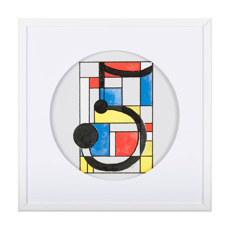 Numbers V Framed Art Print