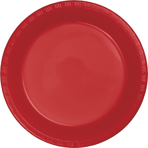 Club Pack of 600 Classic Red Disposable Plastic Party Dinner