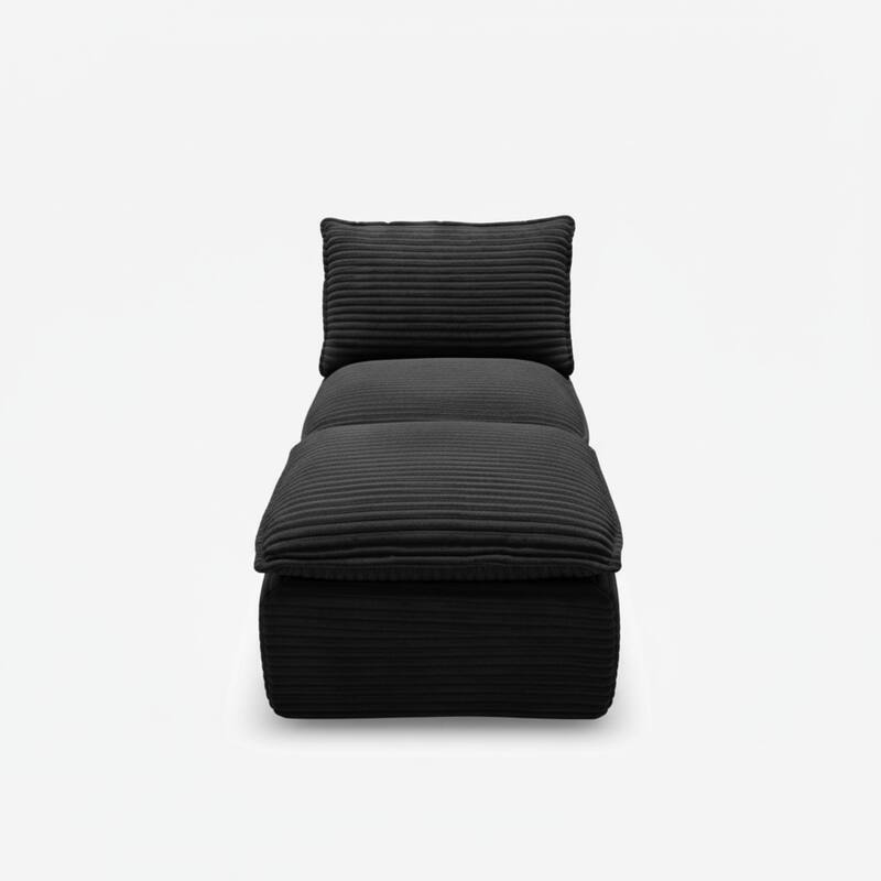 Modern corduroy cloud sofa, can be freely combined and has a comfortable sitting experience, suitable for modern living room