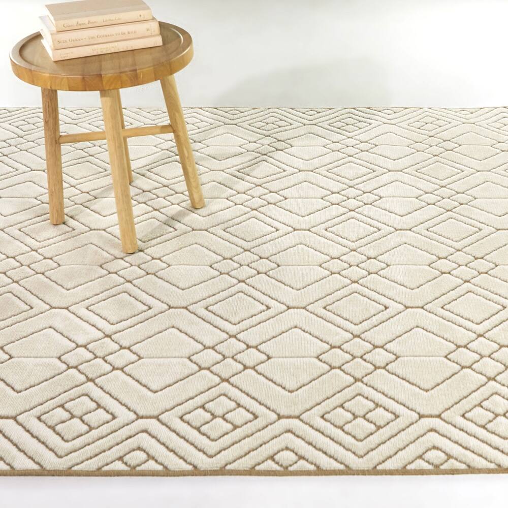 Munoz Transitional Trellis Area Rug