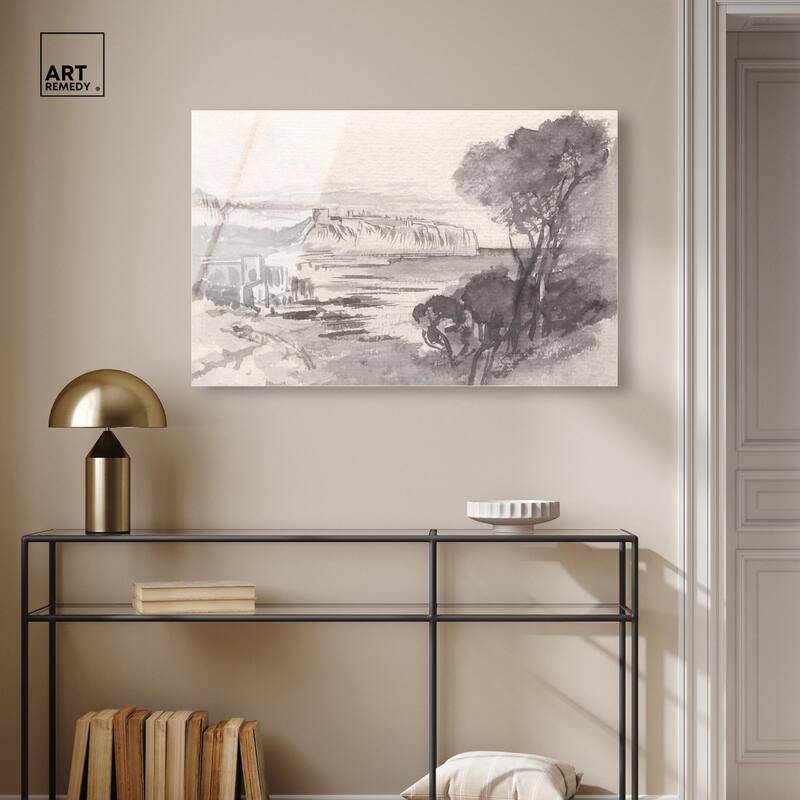 View across a Monaco Acrylic by Art Remedy, Ready to Hang