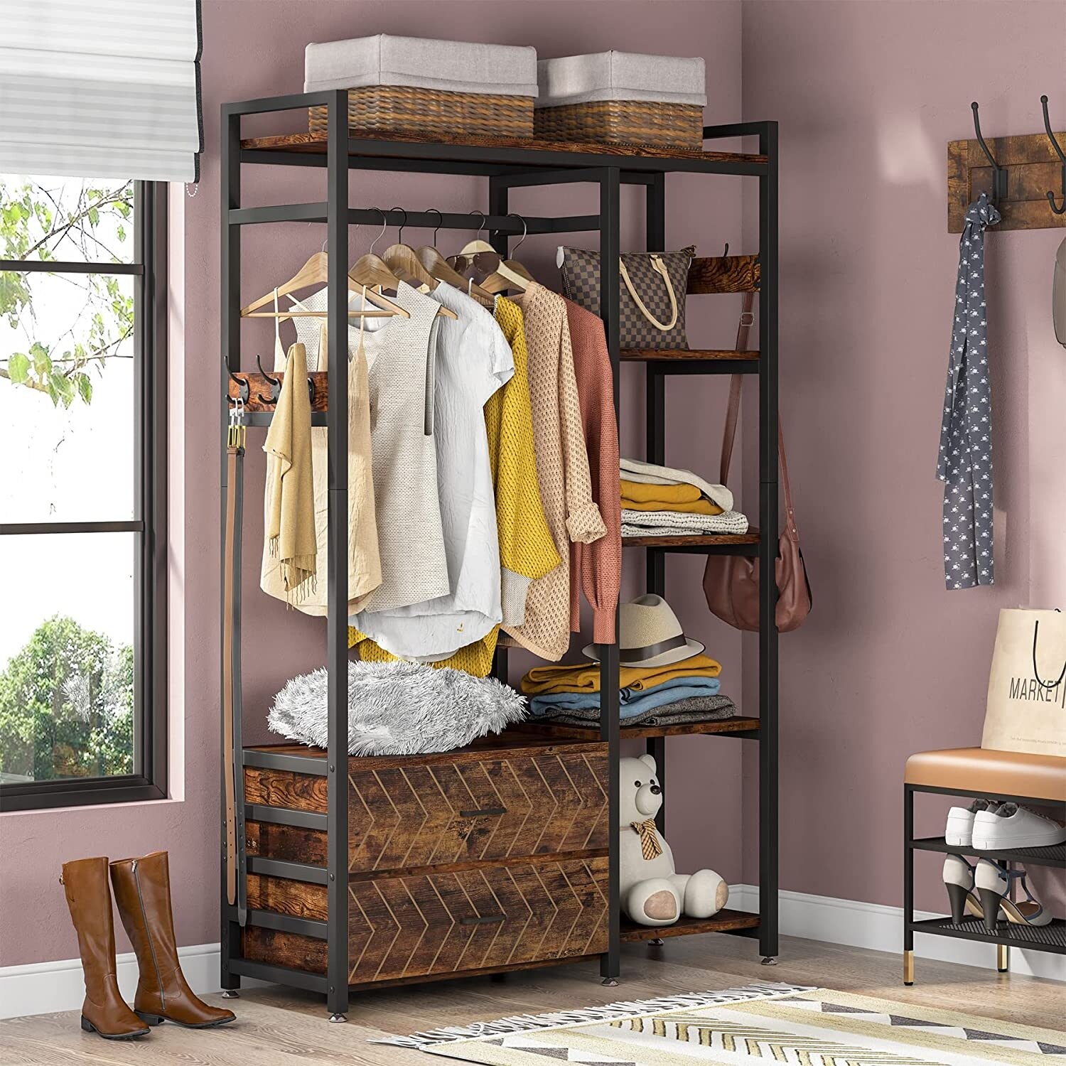 https://ak1.ostkcdn.com/images/products/is/images/direct/bd70bae6790889b2e5ca586c0b819d2d46bcb5e5/Freestanding-Closet-Organizer-with-2-Drawers%2C-Clothes-Shelf-Garment-Rack-with-Shelves-and-Hanging-Rod%2C-Clothing-Storage-Brown.jpg