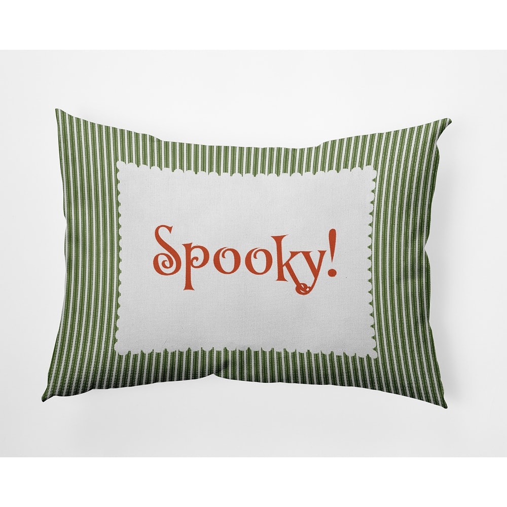 Halloween Spooky Ticking Indoor/Outdoor Throw Pillow