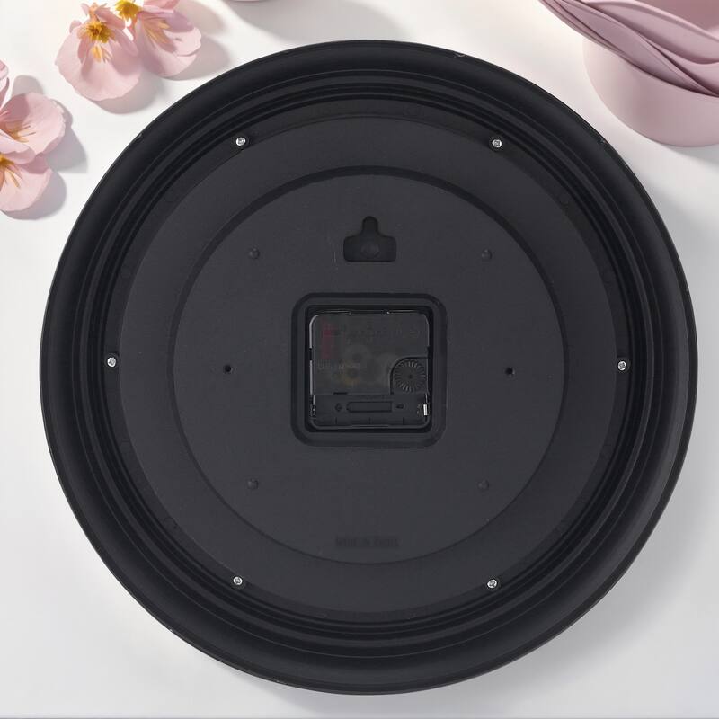 Wall Clock, Silent Non Ticking Battery Operated Roman Digital Clocks for Office, Home, Kitchen, Bedroom 12 Inch - 12 Inch
