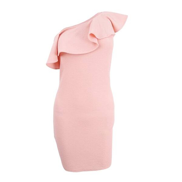 Shop Bcbgeneration Women S One Shoulder Ruffle Bodycon Dress Xl