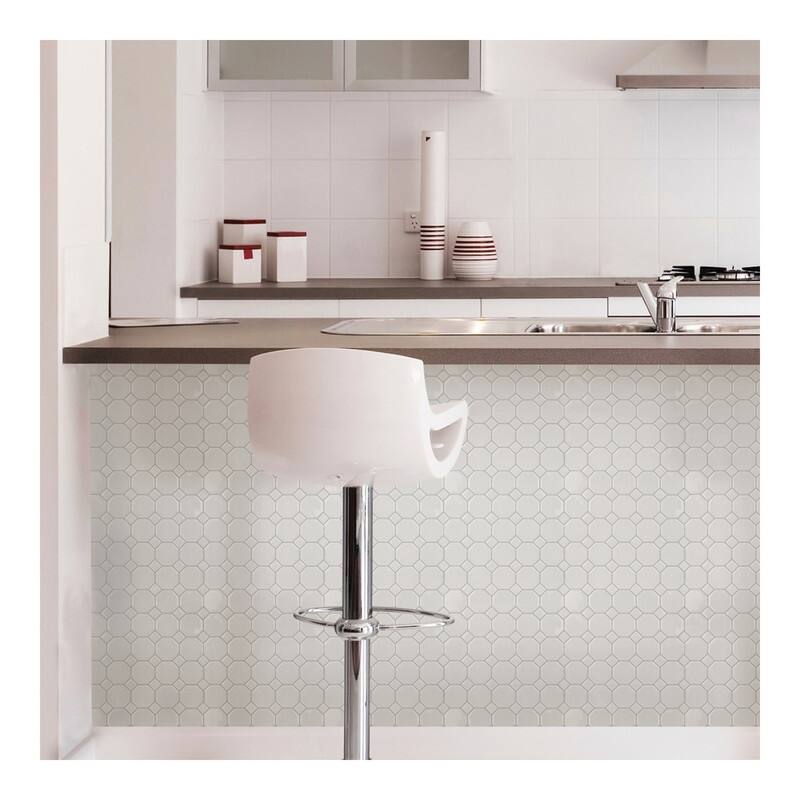 InHome Octagon Peel & Stick Backsplash Tiles