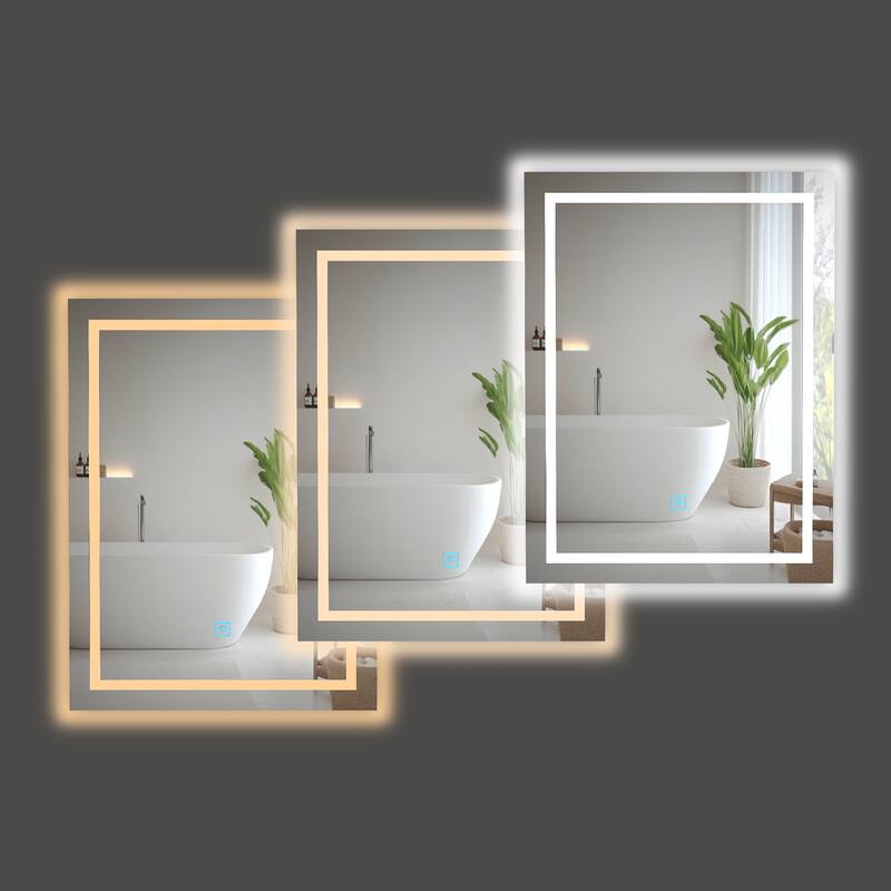 Smart Dimmable LED Bathroom, Vanity Mirror with Touch Switch