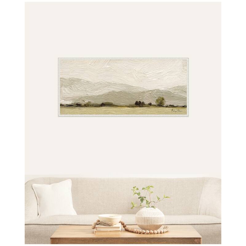 Kate and Laurel Petit Views No 8 Panel by Mackenzie Nelson Framed Canvas Wall Art Print