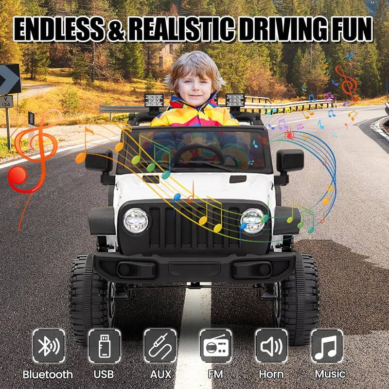 12V Ride On Truck Car, Electric Car for Kids with Remote Control