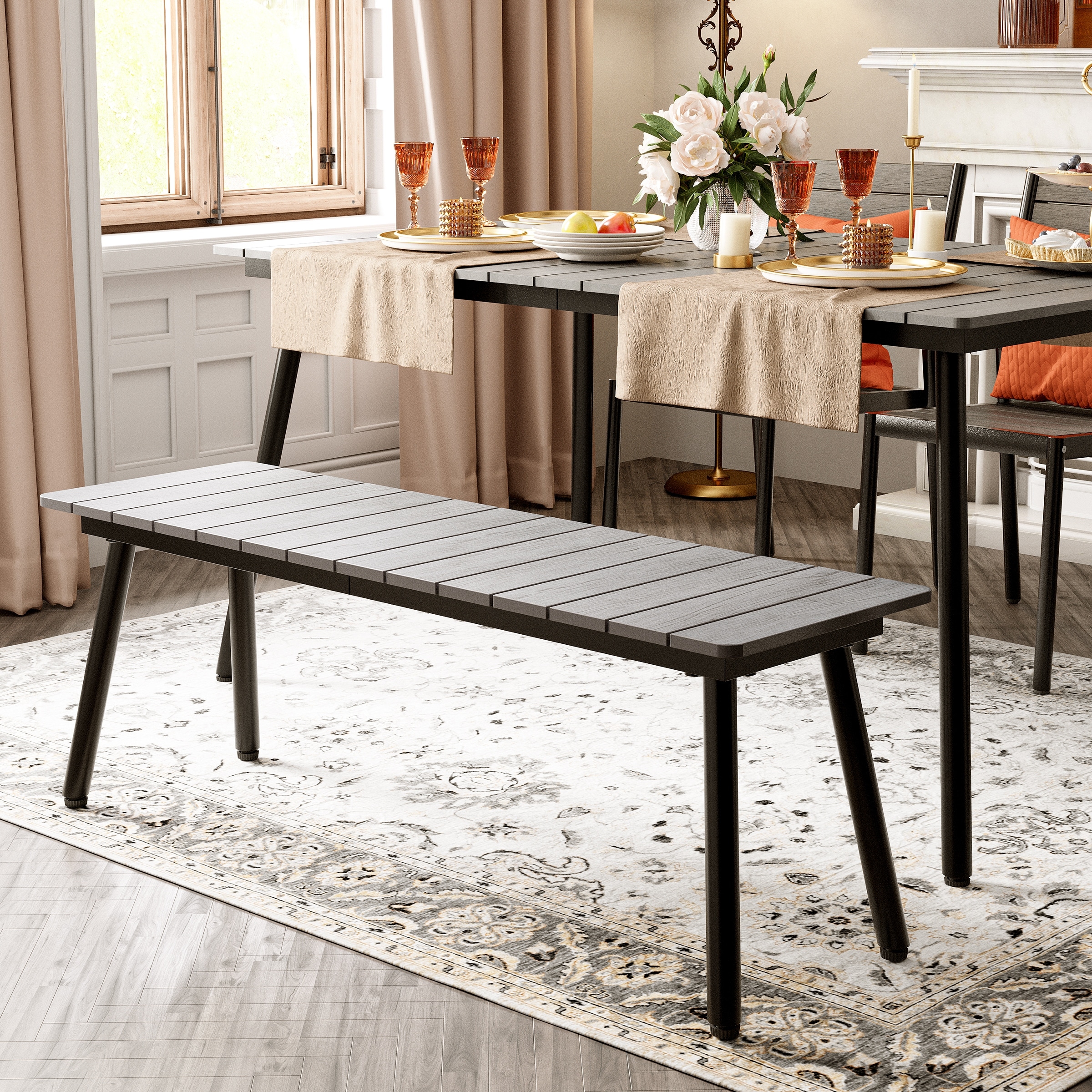 Indoor dining bench deals