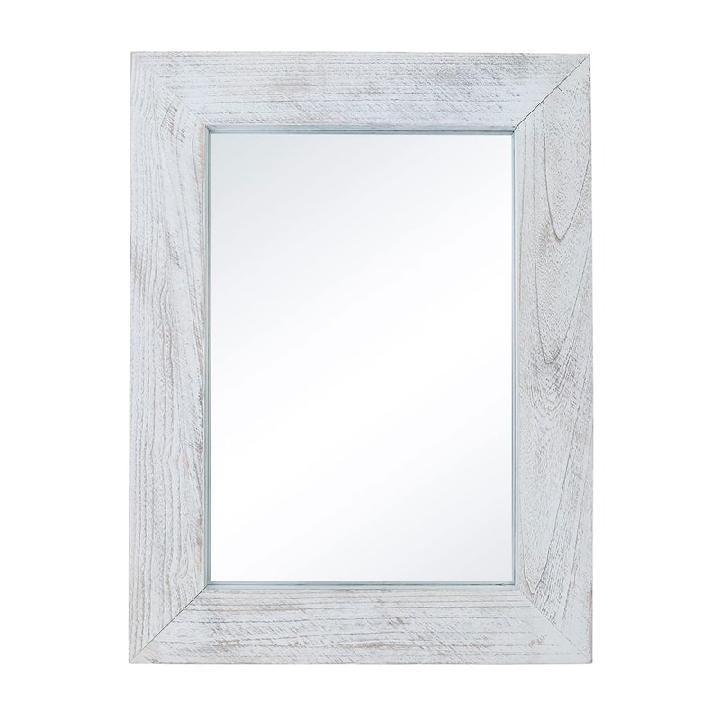 Farmhouse Wooden Framed Bathroom Vanity Wall Mirror