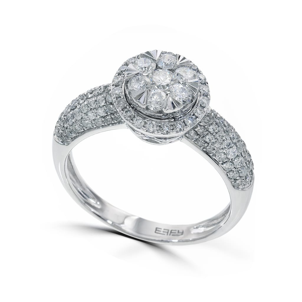 Effy Women's 14K White Gold Diamond Ring