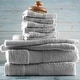 preview thumbnail 49 of 89, Empyrean 100 Percent Cotton Ultra Soft and Absorbent Bath Towel Set 2 bath 2 hand towels 6 washcloths - Silver Gray