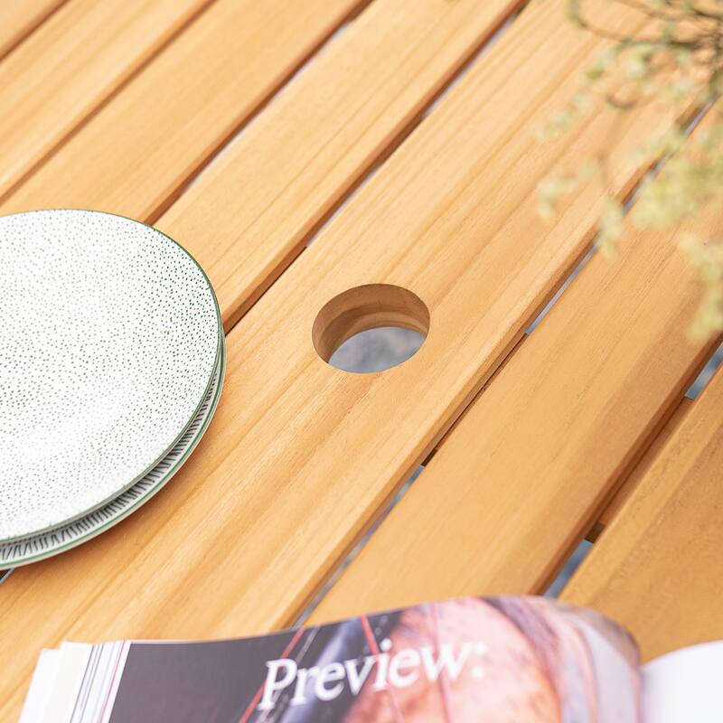 Cambridge Casual Vasa 4-Piece Outdoor Teak Dining Set