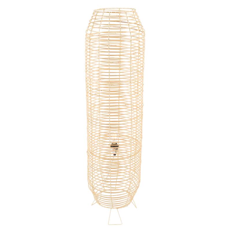 SAFAVIEH Lighting Wilde Tropical Coastal Boho 50-inch Floor Lamp - 13 in. W x 13 in. D x 50 in. H