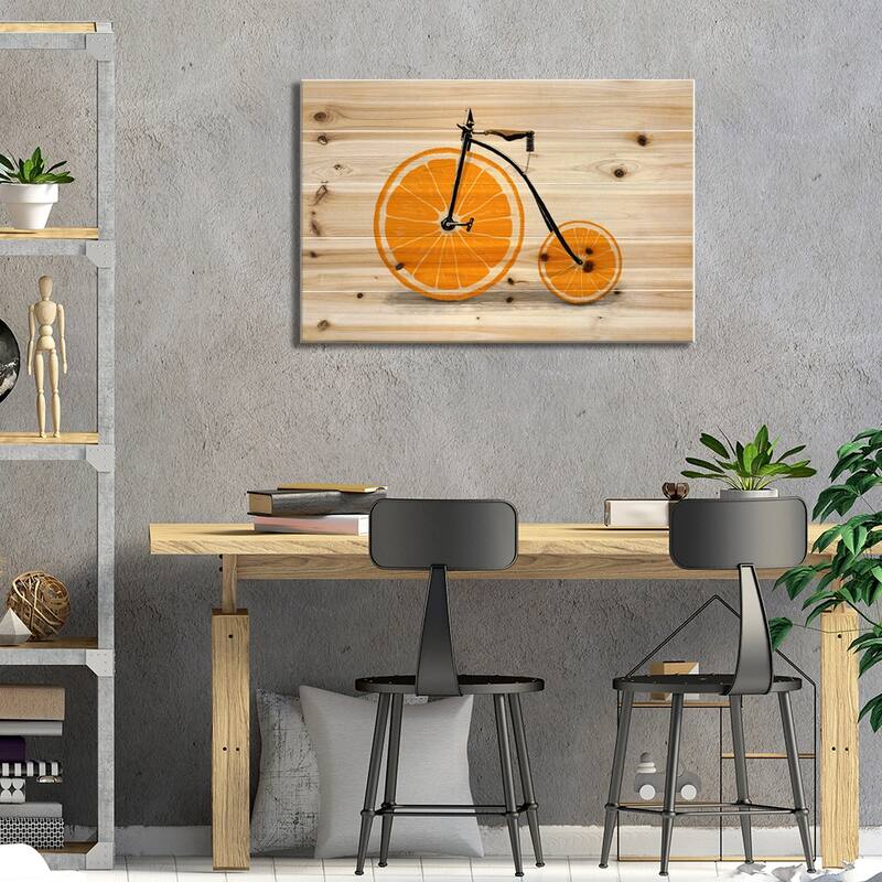 Vitamin Print On Wood by Florent Bodart - Multi-Color