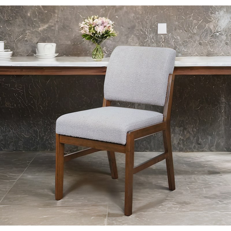 Oliver Upholstered Boucle Fabric Dining Chair (Set of 2)