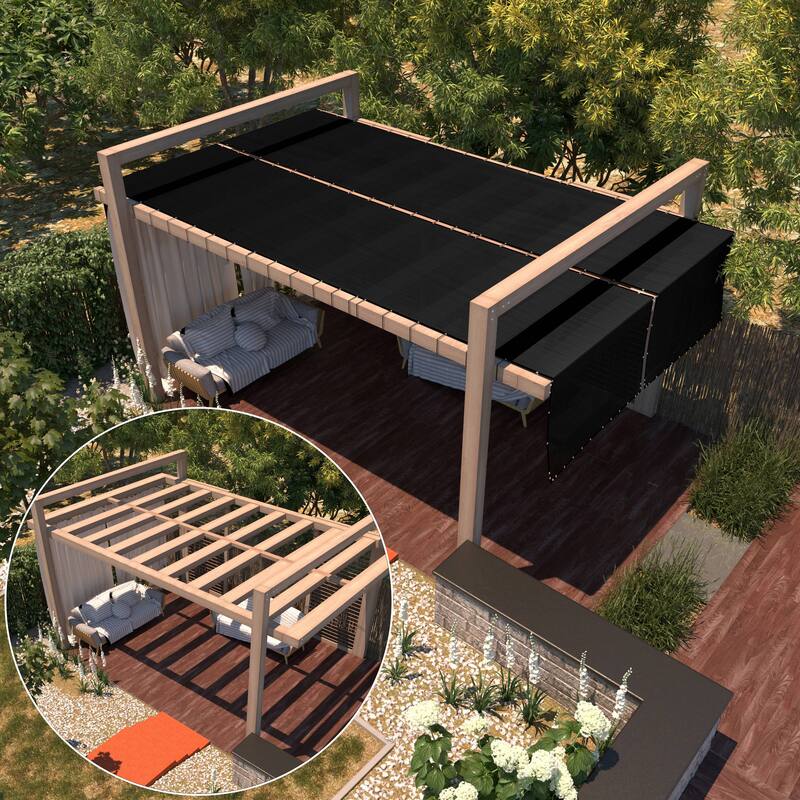 ColourTreeUSA 25 ft. Length Fence Privacy Screen Windscreen Cover Fabric Shade Tarp Netting Mesh Cloth Commercial Grade 170 GSM